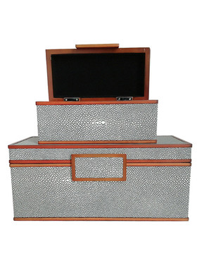 热销衣帽间卖场软装饰品盒新中式珠宝首饰盒售楼处家具家居装饰盒