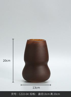 博西家居玉质花瓶摆件形大肚玻璃葫芦家居设计师装饰品水培花瓶