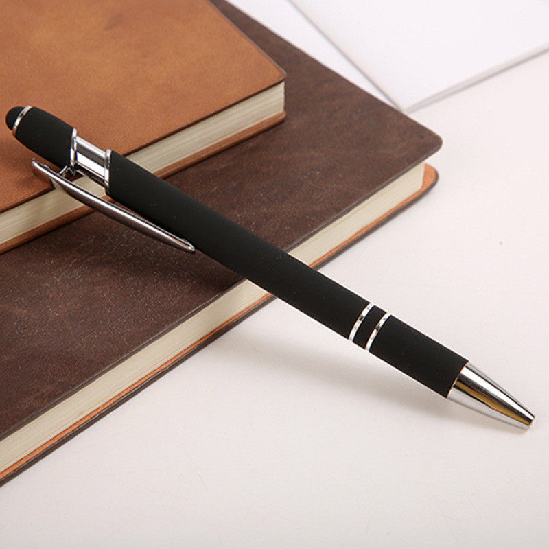 厂家供应金属铝杆塑料笔logo制作圆珠中性支精致学生笔,淘宝优惠券,粉丝福利购,淘宝优惠卷