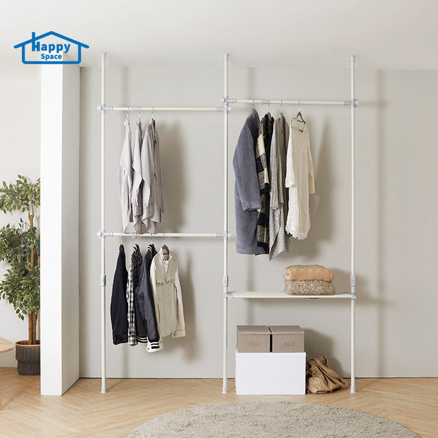 Hot 96n button type new product without punching and hole hanging hanger stand up and floor clothes drying hanger indoor storage simple clothes hat