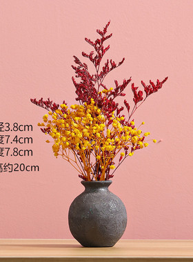 兰迪插花花瓶ins风花摆件客厅小莫干家居摆设民宿桌面装饰品茶几