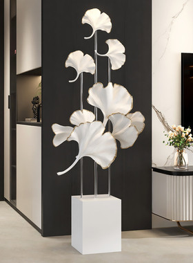 银杏叶大型落地摆件家居装饰客厅沙发电视柜旁边乔迁新居礼品