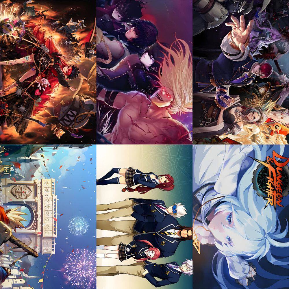 地下城与勇士官网189张地下城与勇士贴纸周边ins手账高颜值游戏人物贴画装饰防水