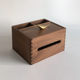 Black walnut solid wood cardboard box hotel home living room dining bedroom home wooden storage tissue box