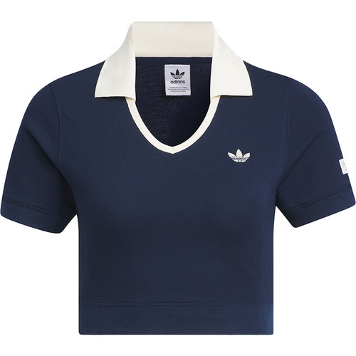 Adidas/阿迪达斯正品三叶草女子休闲针织透气短袖T恤IN1083 - 图3