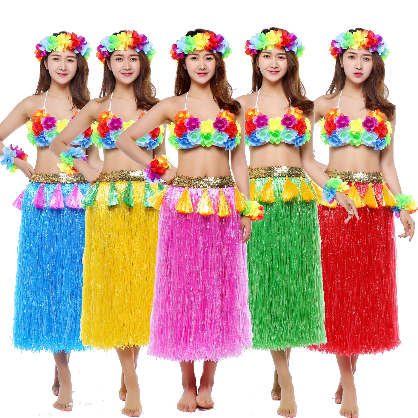 HAWAIIAN GRASS SKIRT ü ܵ ġ  Ʈ  Ǹ ܵ ġ Ʈ β 6- ǽ Ʈ