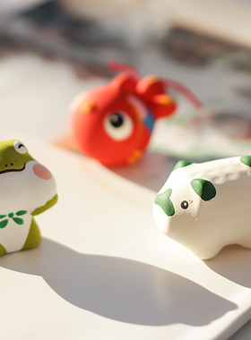 日本龙虎堂京都手作陶土摆件