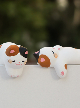 龙虎堂可爱风手绘陶制兔子摆件