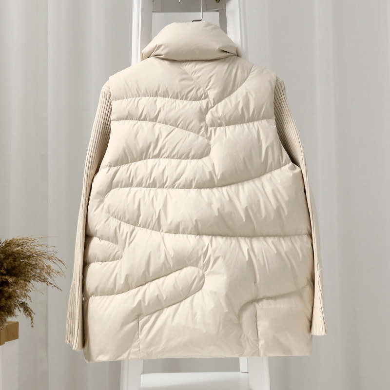 羽绒马甲女短款2024秋冬新款韩版轻薄宽松马夹羽绒服背心坎肩外套,淘宝优惠券,粉丝福利购,淘宝优惠卷