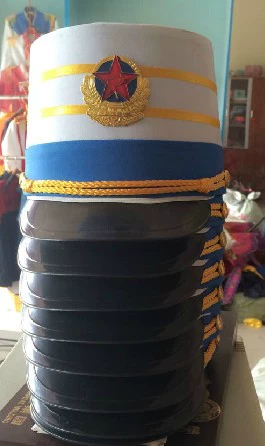 Wave Musical Instrument Young Pioneer Drum Team Service Caps Caps Drum Team, исполняющая одежду High Hat Multi -Color Multi -Color Рекомендация по магазинам