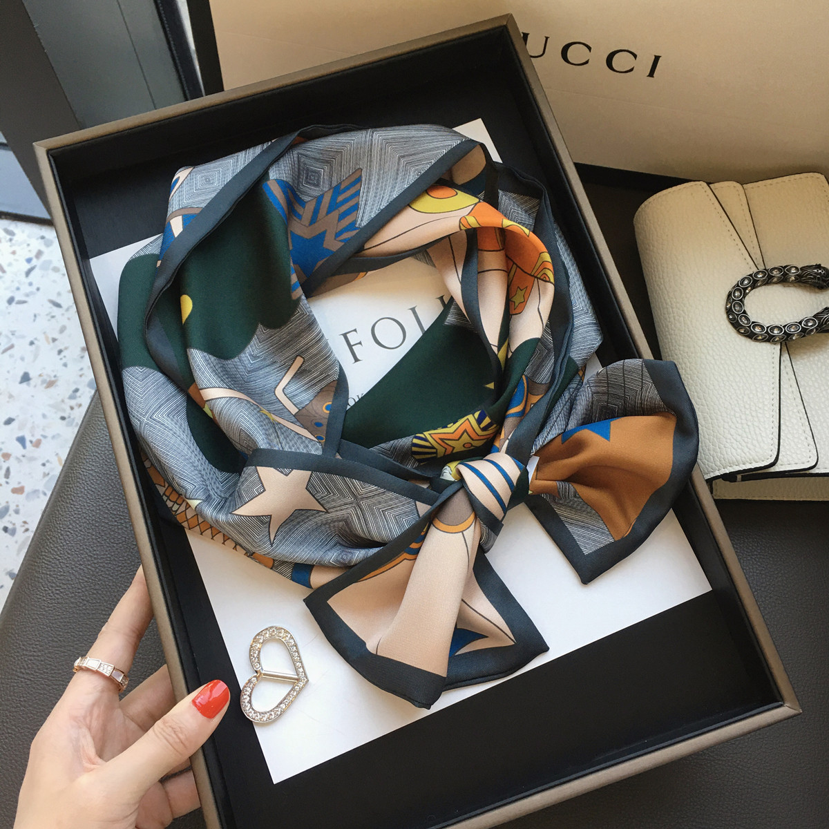 2025春季百搭童话魔女仿真丝丝巾长条领巾职业装饰围巾绑包包飘带