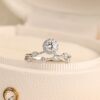 Other women's silver temperament new rings moissanite diamond ring