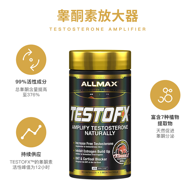 ALLMAX游离促睾TestoFX男性睾酮放大器健身5阶段促睾酮超北欧海盗 - 图0