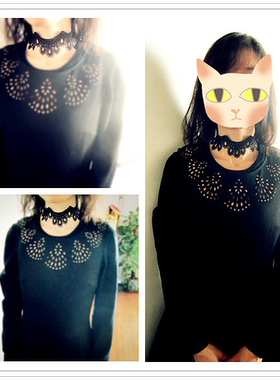 哥特短项链choker欧美暗黑复古女