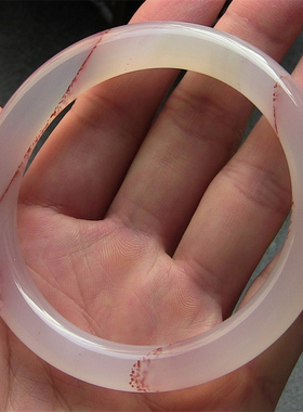 天然巴西玛瑙手镯红朱砂玉髓