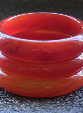 玉髓天然巴西红玛瑙手镯