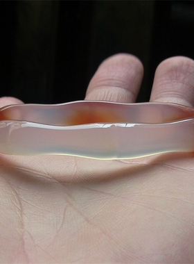 天然巴西玛瑙手镯竹节玉髓