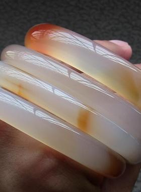 水润玉髓天然巴西玛瑙手镯