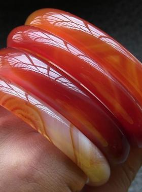 瑕疵品专区天然巴西红玛瑙手镯
