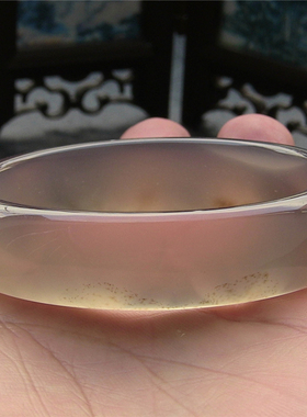 天然巴西加宽原色无优化玛瑙手镯