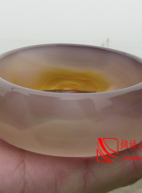 天然巴西紫玉髓加宽加厚玛瑙手镯