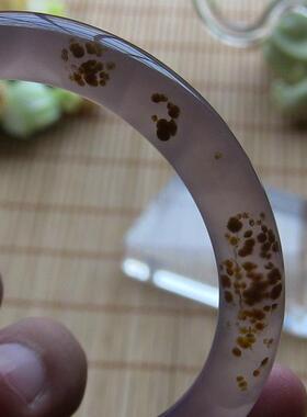 天然巴西环绕水润通透玛瑙手镯