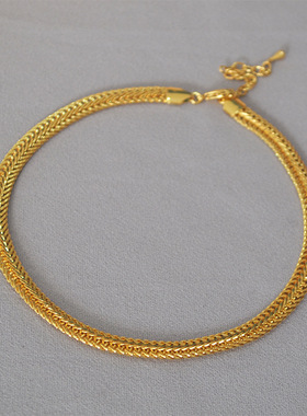 欧美原创设计冷淡夸张蛇骨链女