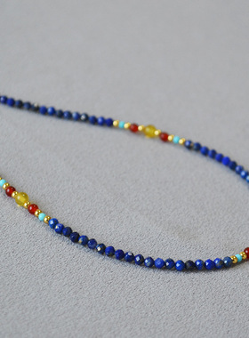 国潮青金石黄铜镀金女