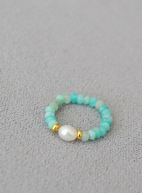 夏日碧玺天河石复古饰品