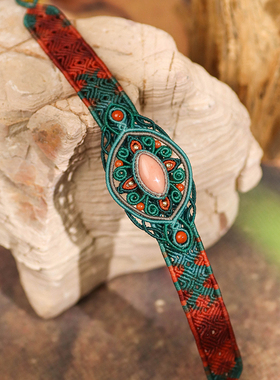 栖石手工编绳首饰天然石