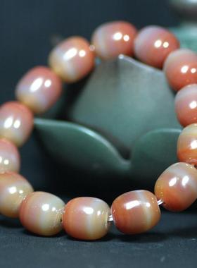 巴西玛瑙老型鼓珠手链手串手钏