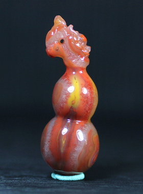 北票战国红龙头葫芦挂件吊坠项坠