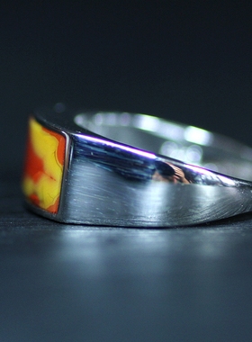 北票战国红马鞍戒指蛋面指环戒圈