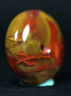 北票战国红平安扣面包扣挂件吊坠