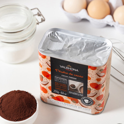 法国进口法芙娜Valrhona可可粉 蛋糕烘焙原料 可可粉原装250g - 图1