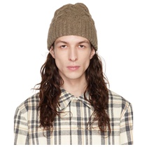 SÉF R brown wool line hat male