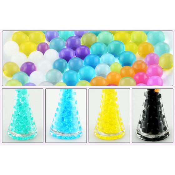 7-8mm water bomb color hardened water-absorbent bubble large beads children's toy SpongeBob SquarePants milky white crystal bomb