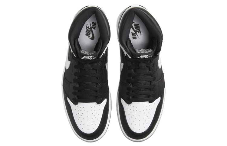 牛哄哄 Air Jordan 1 High OG AJ1 白黑男子高帮篮球鞋DZ5485-010 - 图1