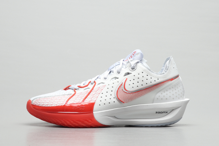 牛哄哄 Nike Air Zoom G.T. Cut 3 白红男子耐磨篮球鞋DV2918-101 - 图3