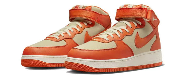 牛哄哄 Nike Air Force 1 Mid Safety Orange AF1橙色 FB2036-700 - 图1