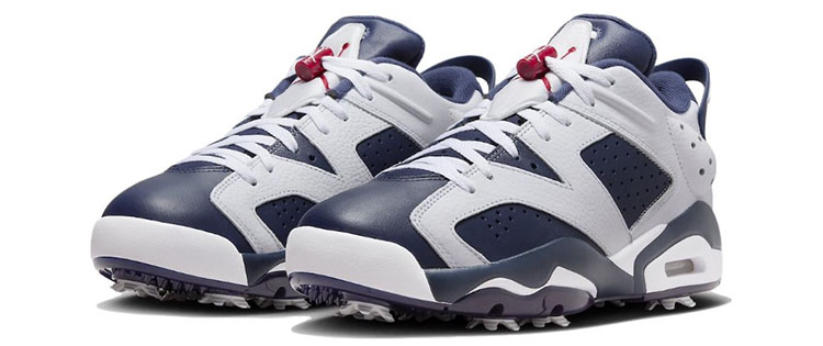 牛哄哄 Air Jordan 6 AJ6 Low Golf Olympic蓝白篮球鞋DV1376-101-图0