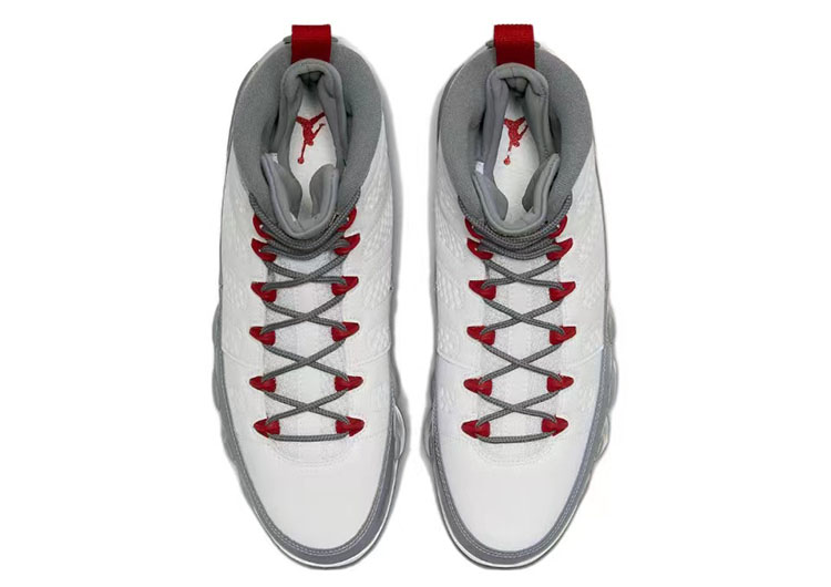 牛哄哄 Air Jordan 9 Fire Red AJ9白灰复古高帮篮球鞋CT8019-162-图1