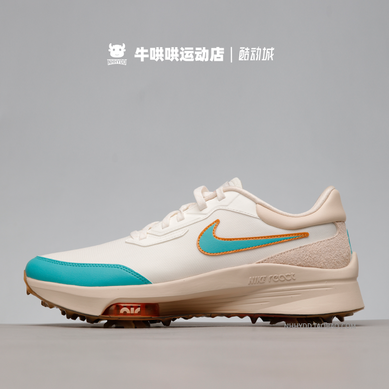 牛哄哄 Nike Air Zoom Infinity 白蓝低帮高尔夫鞋宽版DM8446-114 - 图0