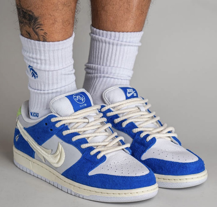 牛哄哄 Nike SB Dunk x Fly Streetwear 白兰花滑板鞋 DQ5130-400 - 图2