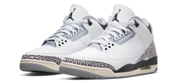 牛哄哄 Air Jordan 3 Retro GS Hide N'Sneak AJ3白灰 DX6665-100 - 图0