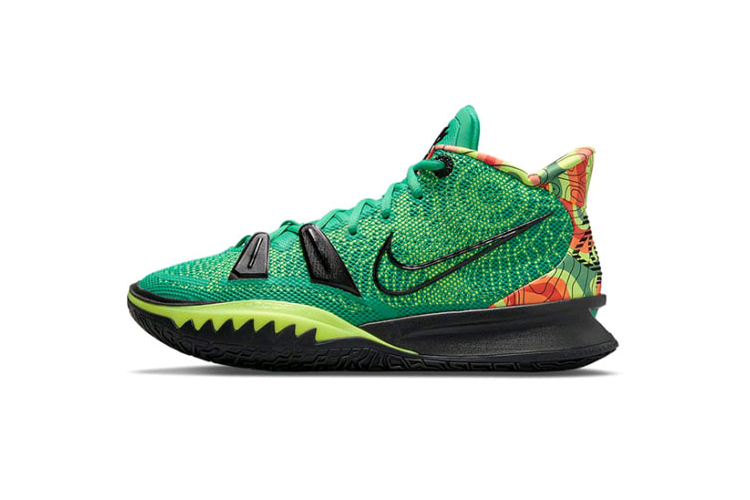 牛哄哄 Nike Kyrie7 欧文7 EP 黑绿气象员 实战篮球鞋 CQ9327-300 - 图3