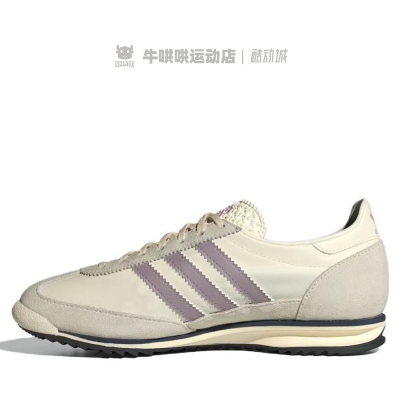 牛哄哄 Adidas Originals SL 72 灰粉情侣低帮运动休闲鞋 IE3428 - 图0