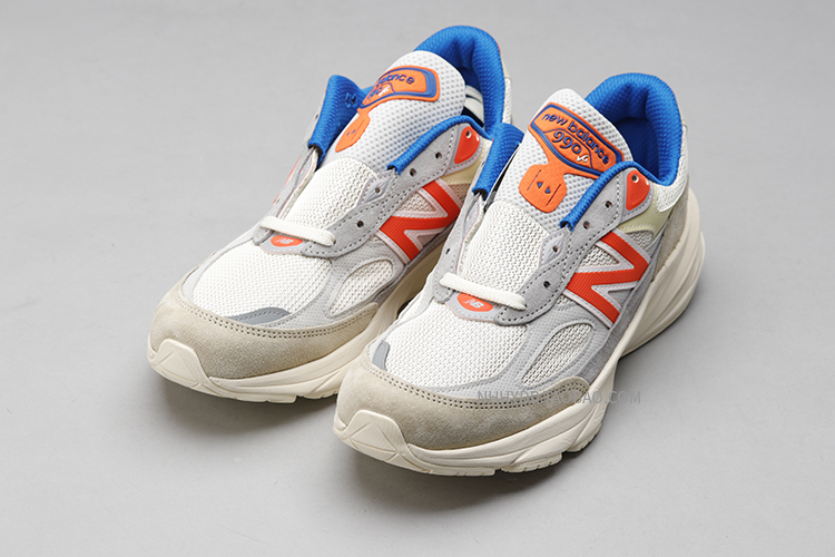 牛哄哄 KITH x MSG x New Balance NB990 V6 灰橙 跑步鞋 M990KN6 - 图0