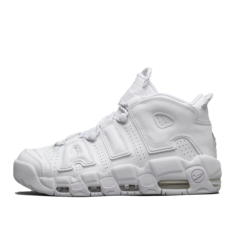 牛哄哄 Nike Air More Uptempo 大AIR皮蓬 纯白篮球鞋 921948-100 - 图3