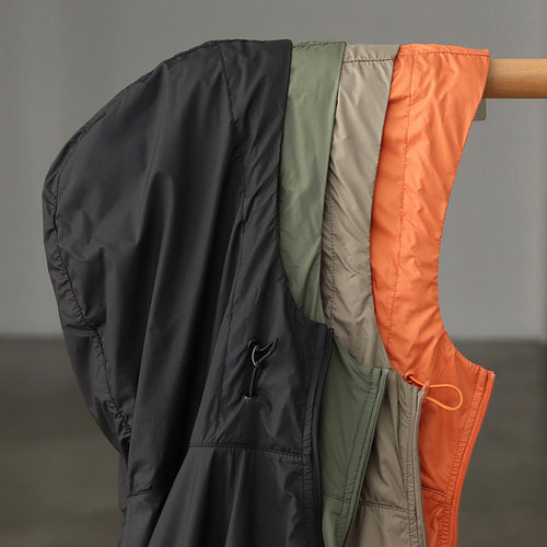 杜邦三防薄款连帽外套纯色户外运动休闲宽松骑行钓鱼皮肤防晒衣男 - 图1